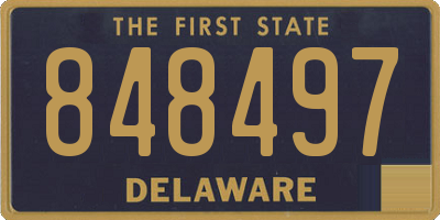 DE license plate 848497