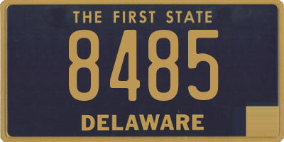 DE license plate 8485