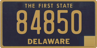 DE license plate 84850