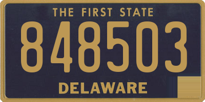 DE license plate 848503