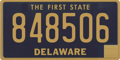 DE license plate 848506