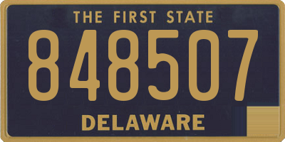 DE license plate 848507