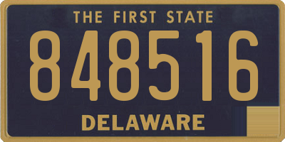 DE license plate 848516