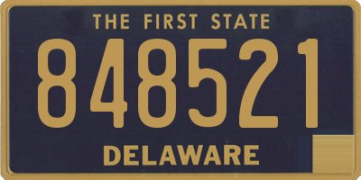 DE license plate 848521
