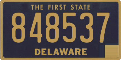 DE license plate 848537