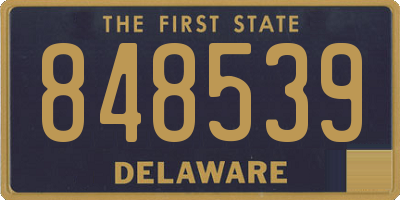 DE license plate 848539