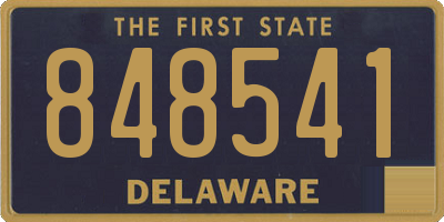DE license plate 848541