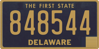 DE license plate 848544