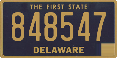 DE license plate 848547