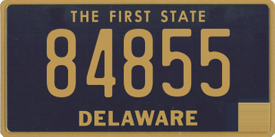 DE license plate 84855
