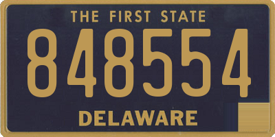 DE license plate 848554