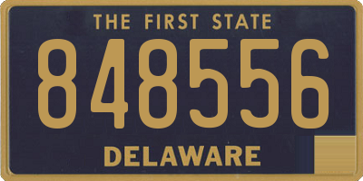 DE license plate 848556