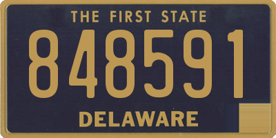 DE license plate 848591