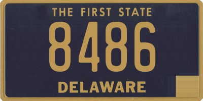 DE license plate 8486