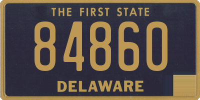 DE license plate 84860