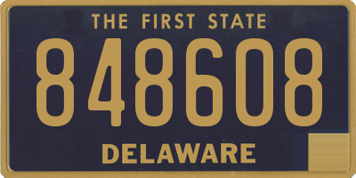 DE license plate 848608