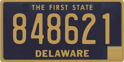 DE license plate 848621