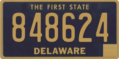 DE license plate 848624