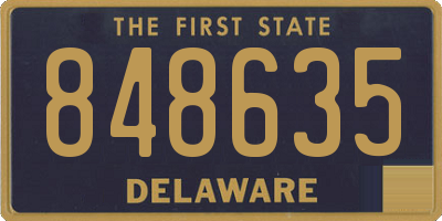 DE license plate 848635