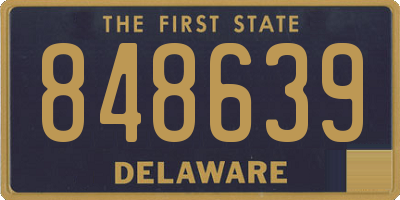 DE license plate 848639