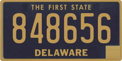 DE license plate 848656