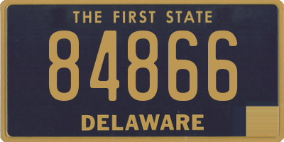 DE license plate 84866