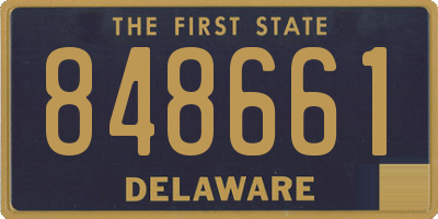 DE license plate 848661