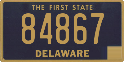 DE license plate 84867