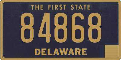 DE license plate 84868