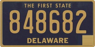 DE license plate 848682