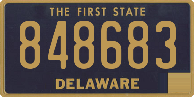 DE license plate 848683