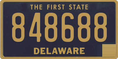 DE license plate 848688