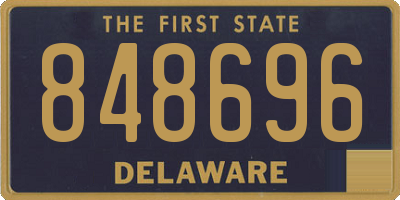 DE license plate 848696