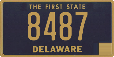 DE license plate 8487