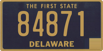 DE license plate 84871