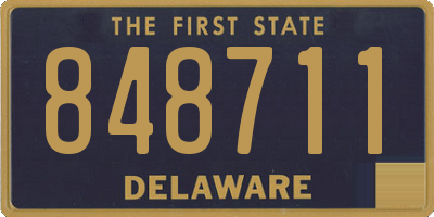 DE license plate 848711