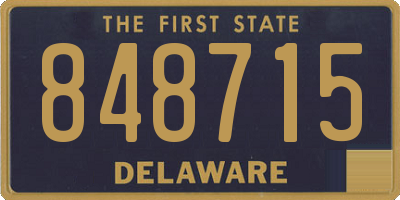 DE license plate 848715