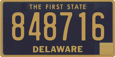 DE license plate 848716