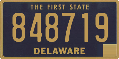 DE license plate 848719
