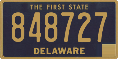 DE license plate 848727
