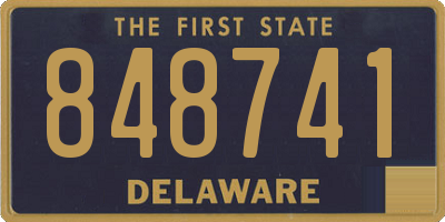 DE license plate 848741