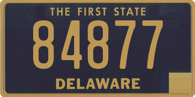 DE license plate 84877