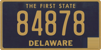 DE license plate 84878