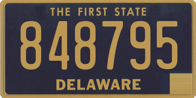 DE license plate 848795