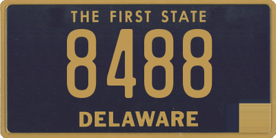 DE license plate 8488