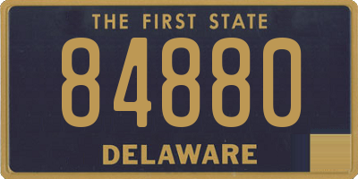 DE license plate 84880