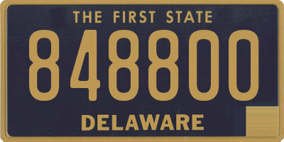 DE license plate 848800