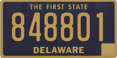 DE license plate 848801