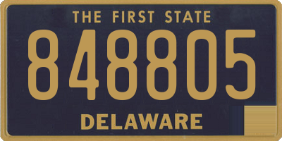 DE license plate 848805