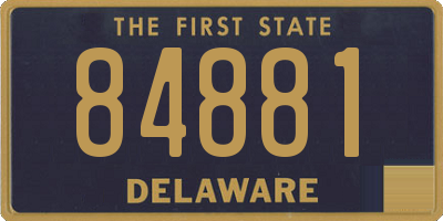 DE license plate 84881